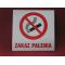 Zakaz palenia 20x20cm 